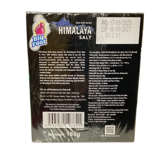 himalaya slaty lemon favor mint candy 喜马拉雅盐薄荷糖柠檬口味