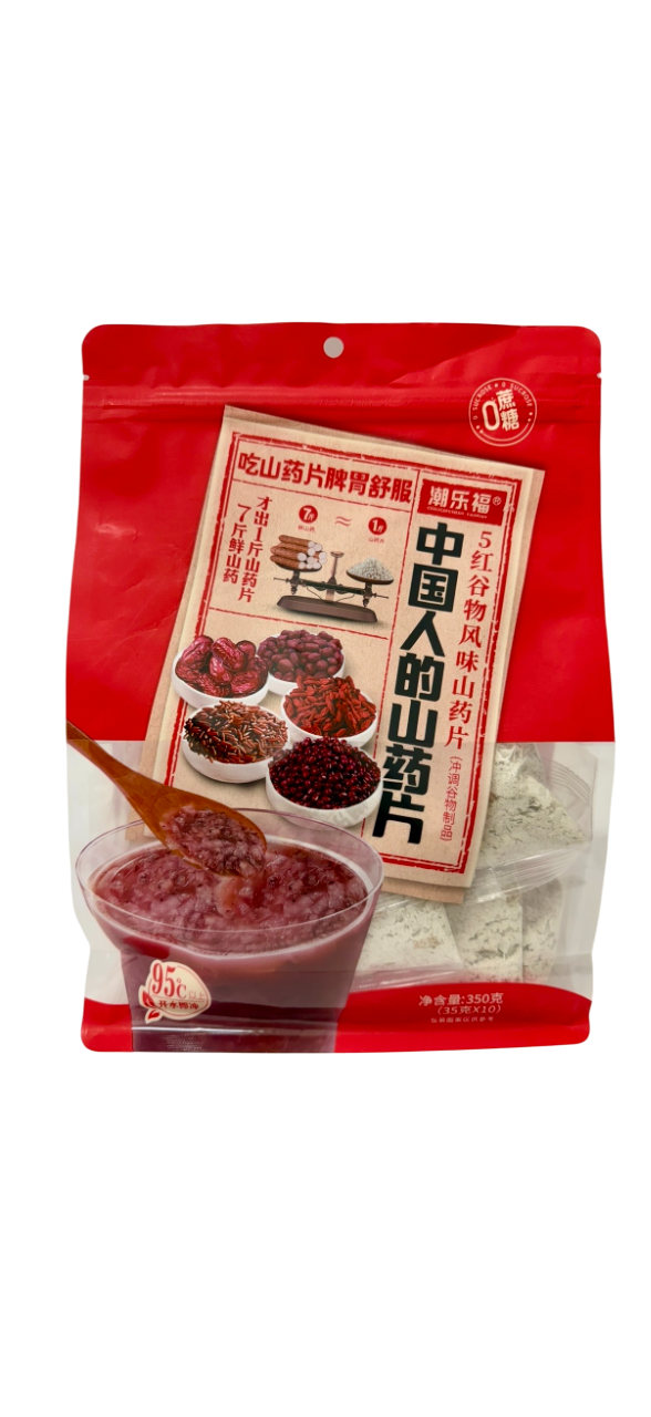 潮乐福5红谷物风味山药片Chinese Yam Slices 5 Red Grains Flavor 35g