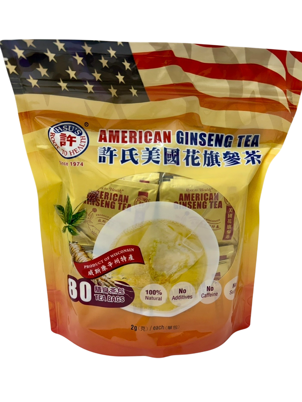 American Ginseng Tea 许氏花旗参茶 80包