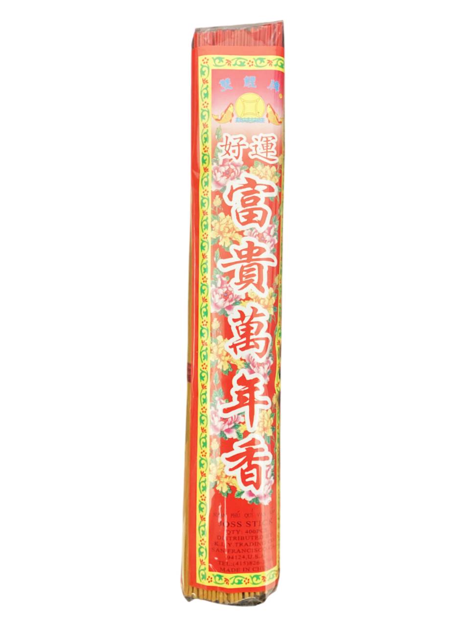 富貴萬年香 Fortune and Prosperity Joss Incense Sticks 35cm 400pcs
