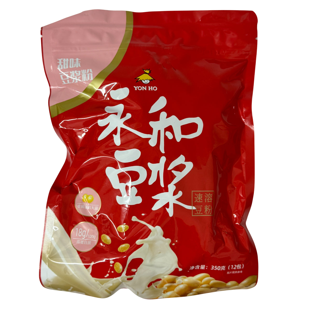 Yon Ho Soybean Powder (No Added Sucrose) 永和 无添加蔗糖豆浆粉 (12 sachets) 350g