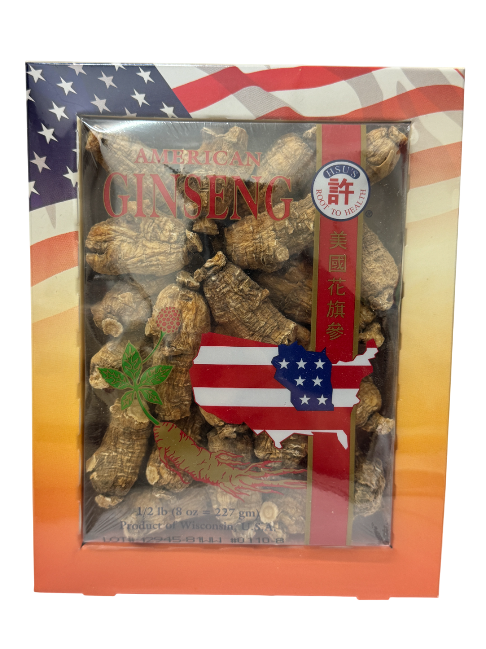 Hsu's American Ginseng 110-8 许氏美国花旗参 圆短特大 8oz