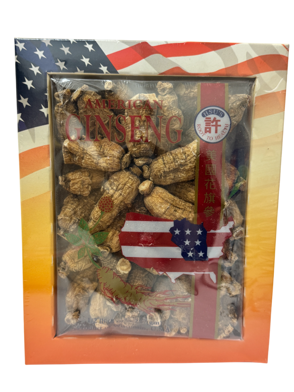 Hsu's American Ginseng 111-8 许氏美国花旗参 圆短大号 8oz