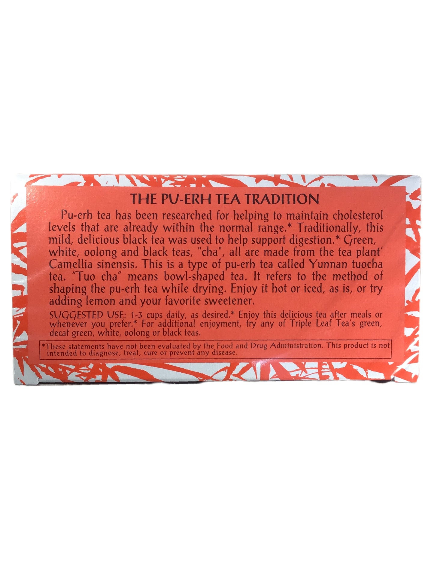 Triple Leaf Brand Herbal Tea Cholesterid Pu-Erh Tea