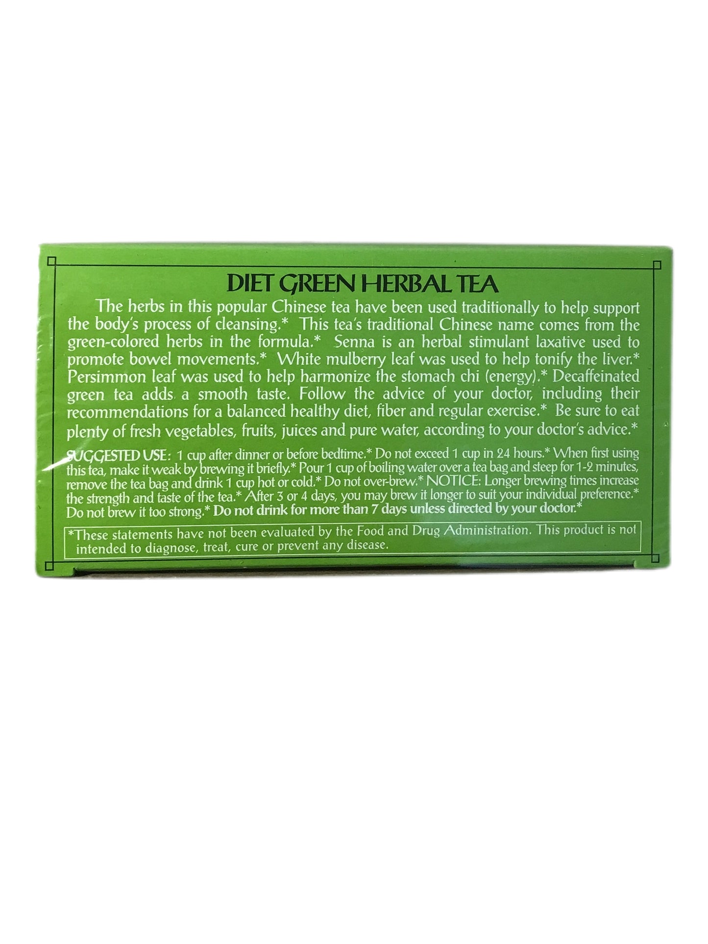 Triple Leaf Brand Diet Green Herbal Tea 绿茶