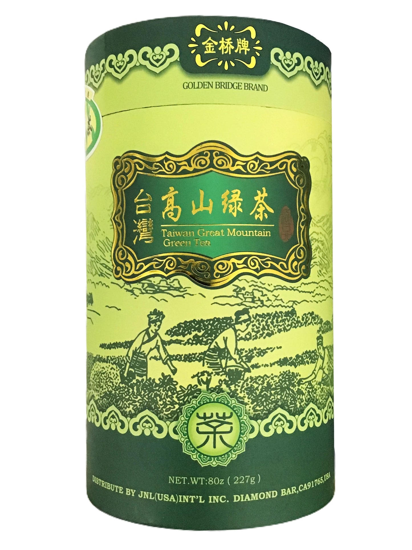 GOLDEN BRIDGE Taiwan Great Mountain Green Tea 金桥牌 台湾高山绿茶