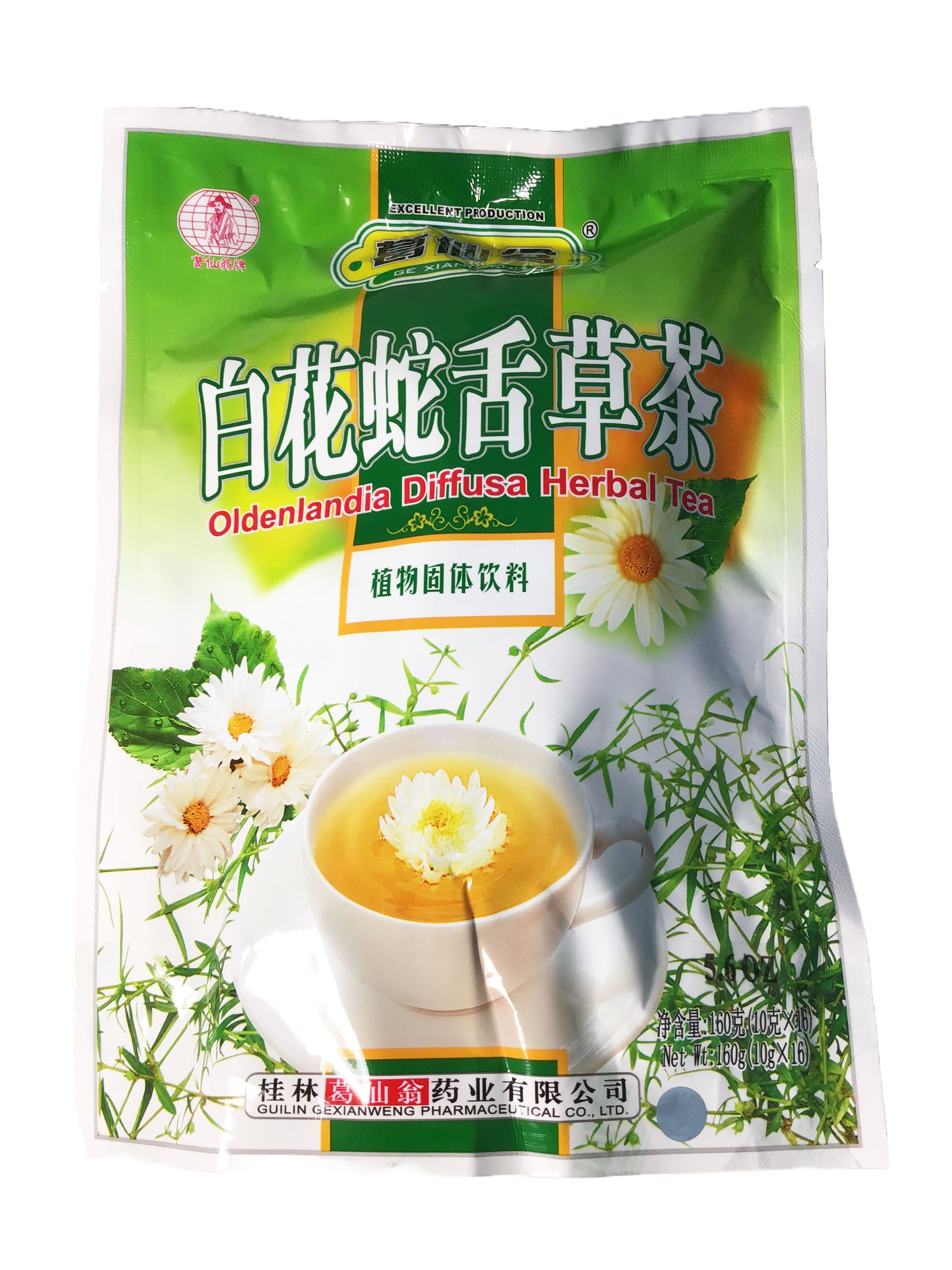 Oldeniandia Diffusa Herbal Tea(10 grams x 16 bags) 葛仙翁白花蛇舌草茶 (10克 x 16