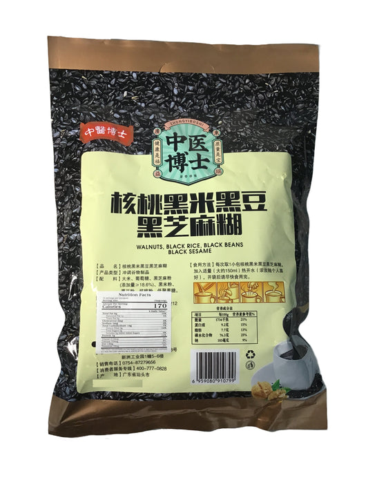 Walnuts, Black Rice, Black Beans, Black Sesame 400g 中医博士 核桃黑米黑豆黑芝麻糊