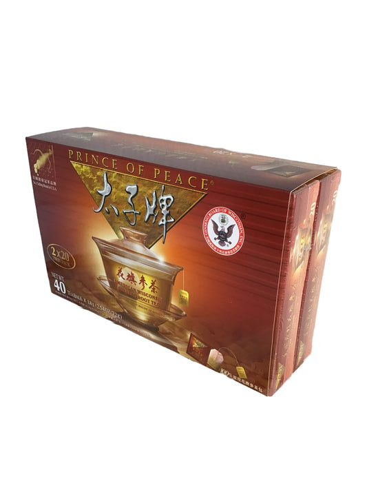 PoP American Wisconsin Ginseng Root Tea 美國太子牌純正原枝花旗參茶 - 40 Teabags