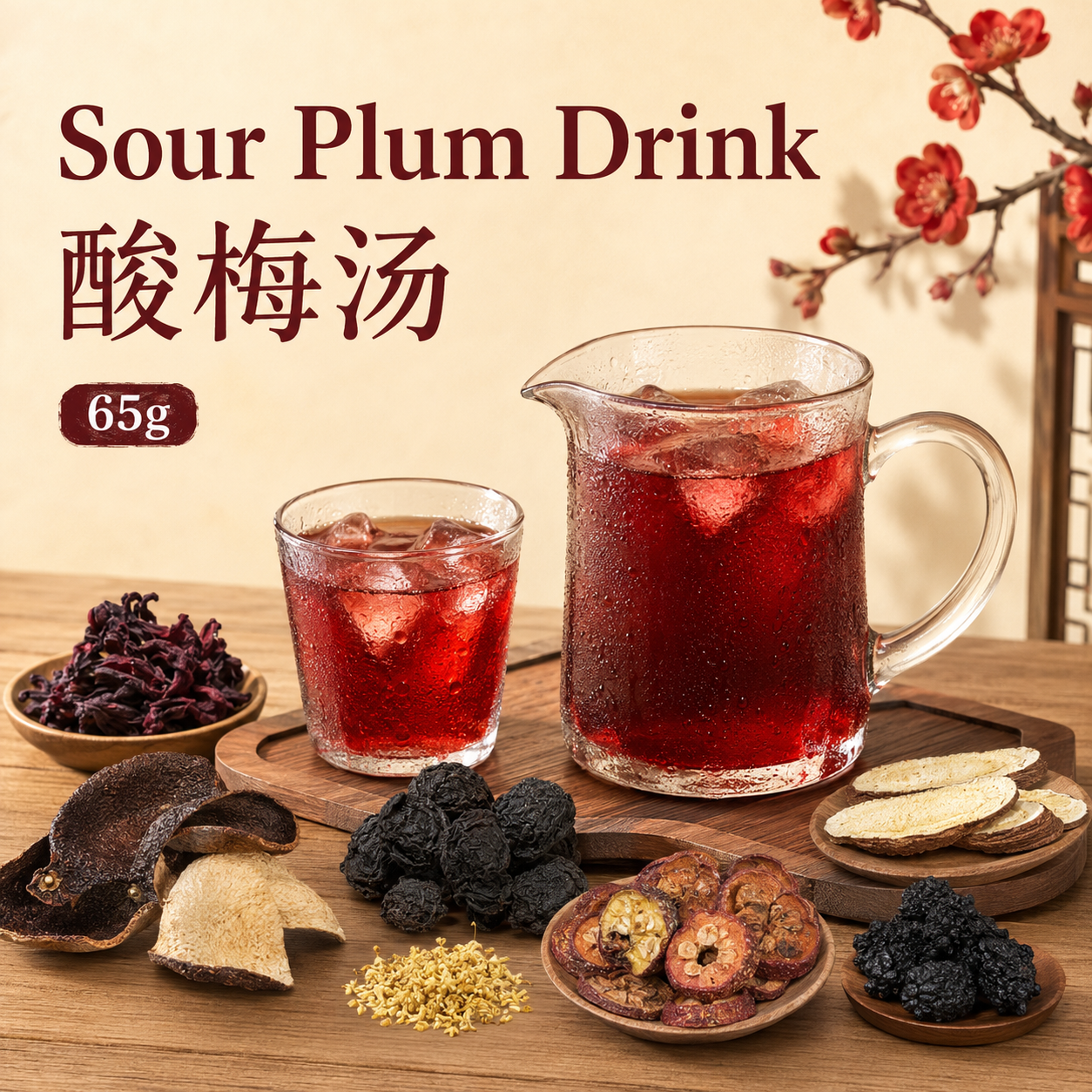 Sour Plum Drink DIY Custom Built Herbal Formula 酸梅汤 65g