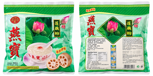 Yan Bao Rock Sugar Lotus Root Instant Powder  莲藕粉 300g