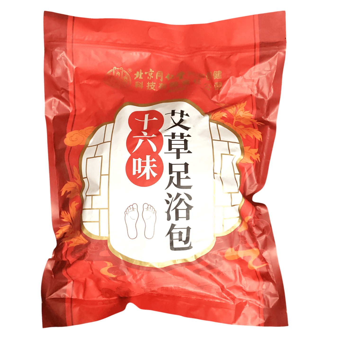 Bei Jing Tong Ren Tang Ai Cao Zu Yu Bao Shi Liu Wei 北京同仁堂艾草足浴包十六味