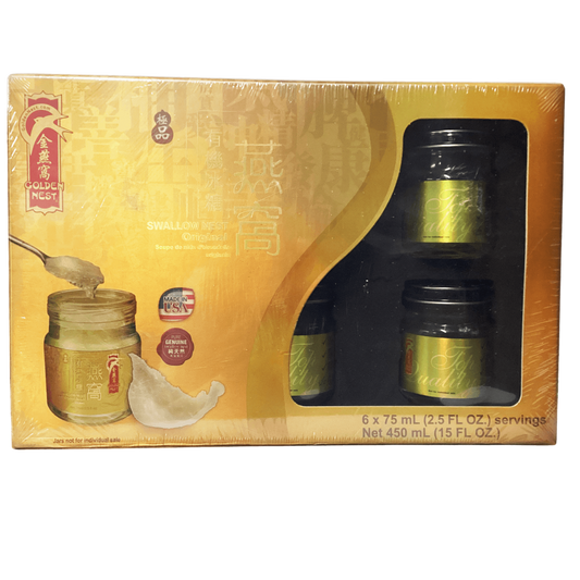 Golden Nest Swallow Nest Original gift set金燕窝 极品有机冰糖燕窝礼盒（送花旗参茶）
