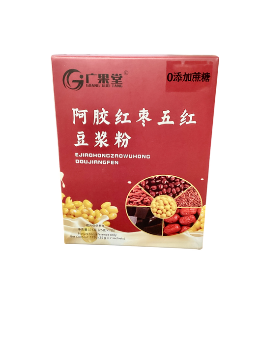 广草堂 阿胶红枣五红豆浆粉 175g