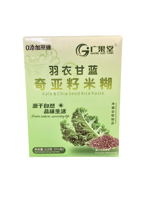 广草堂 羽衣甘蓝奇亚籽米糊 210g