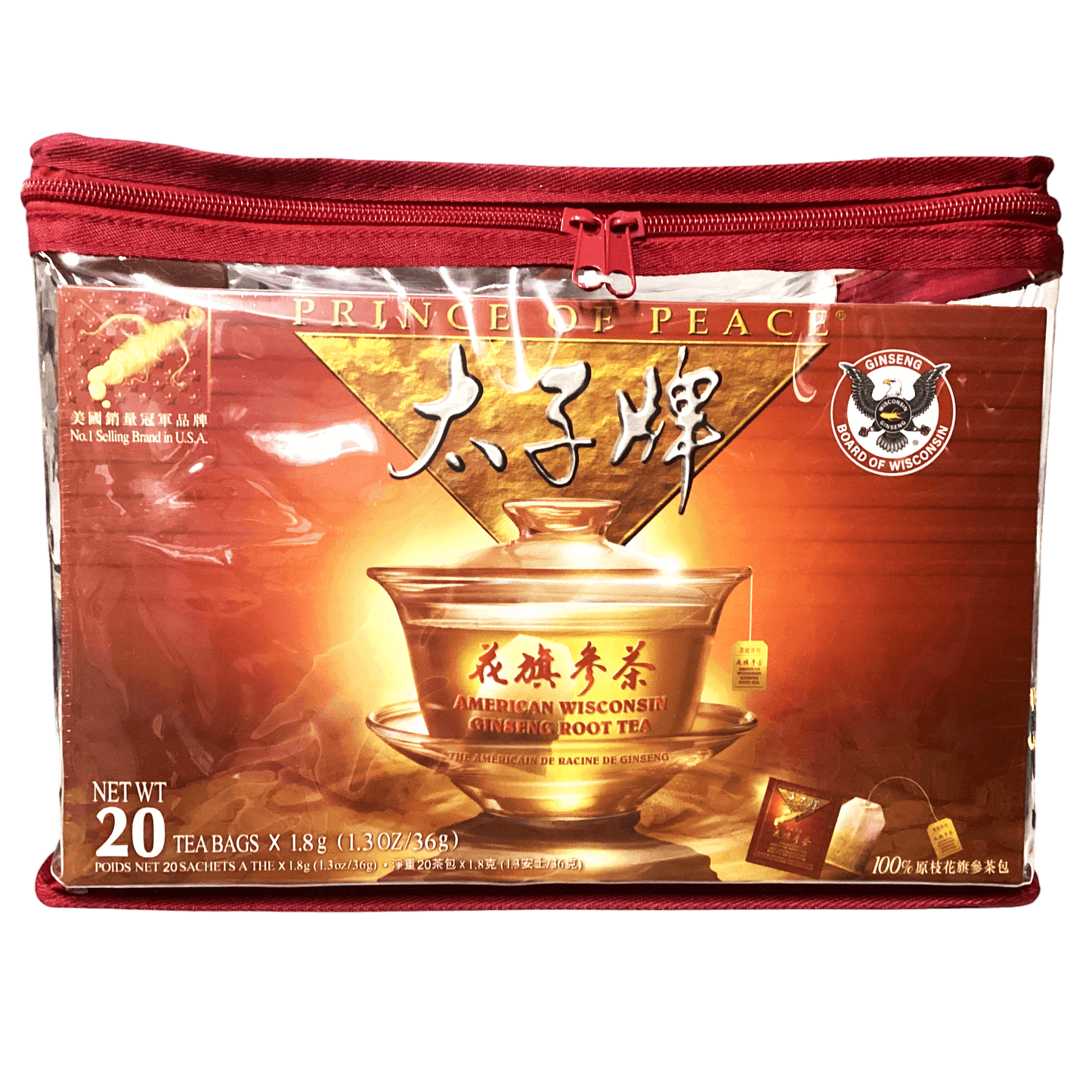 PRINCE OF PEACE American Wisconsin Ginseng Root Tea & Candy Gift set太子牌花旗参茶&参糖礼盒