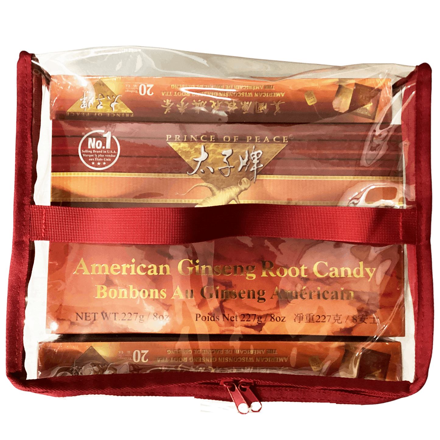 PRINCE OF PEACE American Wisconsin Ginseng Root Tea & Candy Gift set太子牌花旗参茶&参糖礼盒