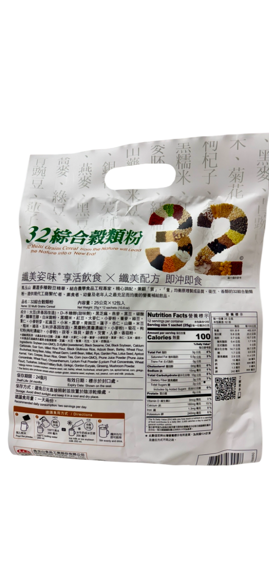 马玉山 Greenmax 32综合麦类粉 32 Multi Grains Cereal 25g x 12