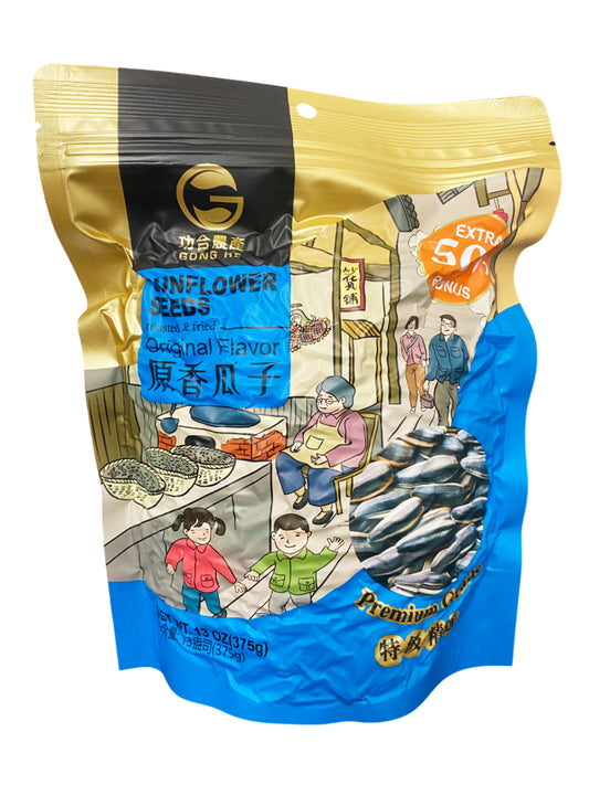 原香瓜子 功合农产 Gong He Original Flavor Sunflower Seeds 375g