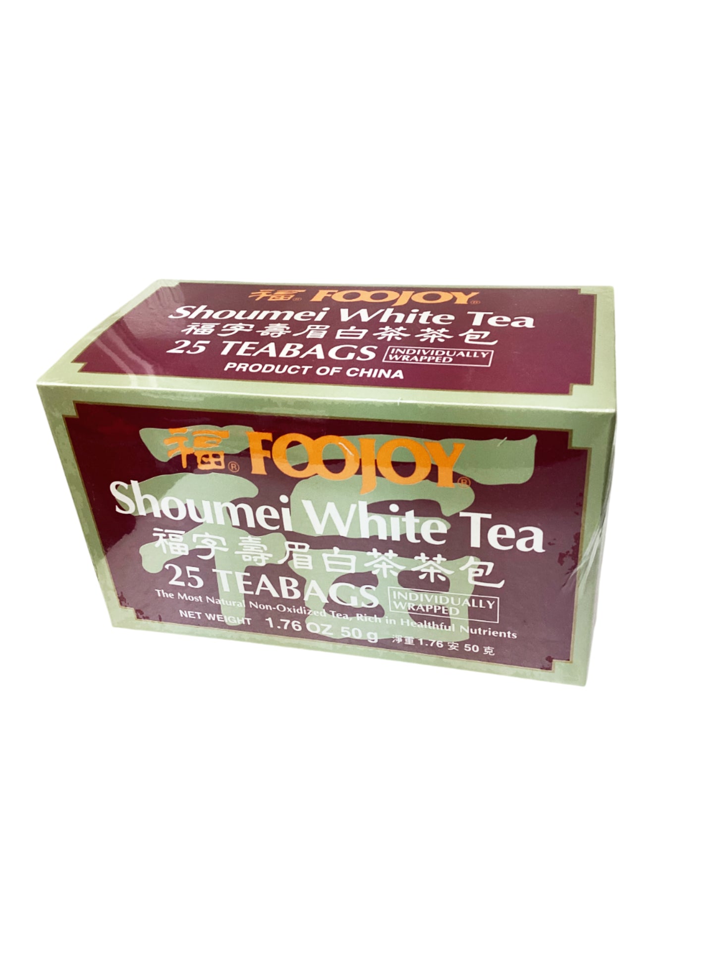 福宁寿眉白茶包 Shoumei White Tea 25 teabags