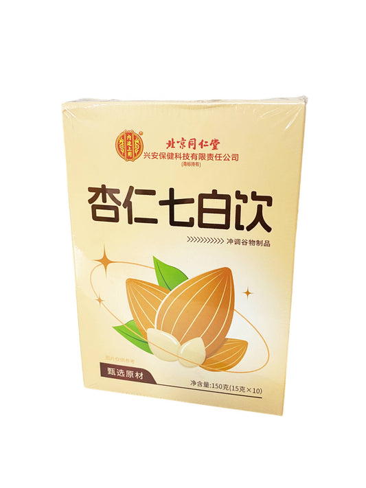Xing Ren Qi Bai Yin Almond Seven White Drink 同仁堂杏仁七白饮 16gx10bags