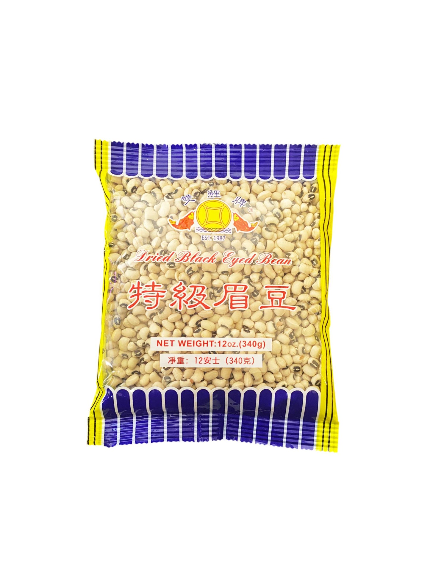 Dried Black Eyed Bean 特级梅豆 双鲤牌 12oz