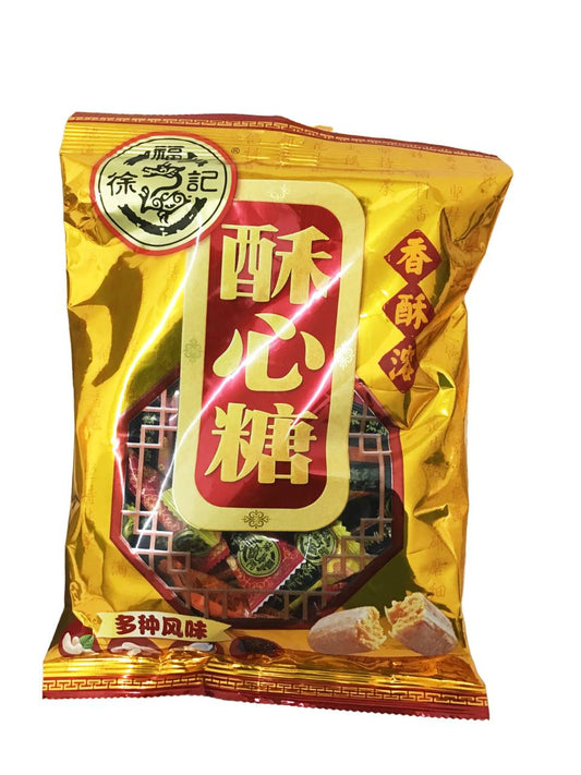 HSU FU CHI Assorted Peanut Crisp Candy, Cashew Nut/Peanut/Coconut 徐福记 酥心糖 4种口味
