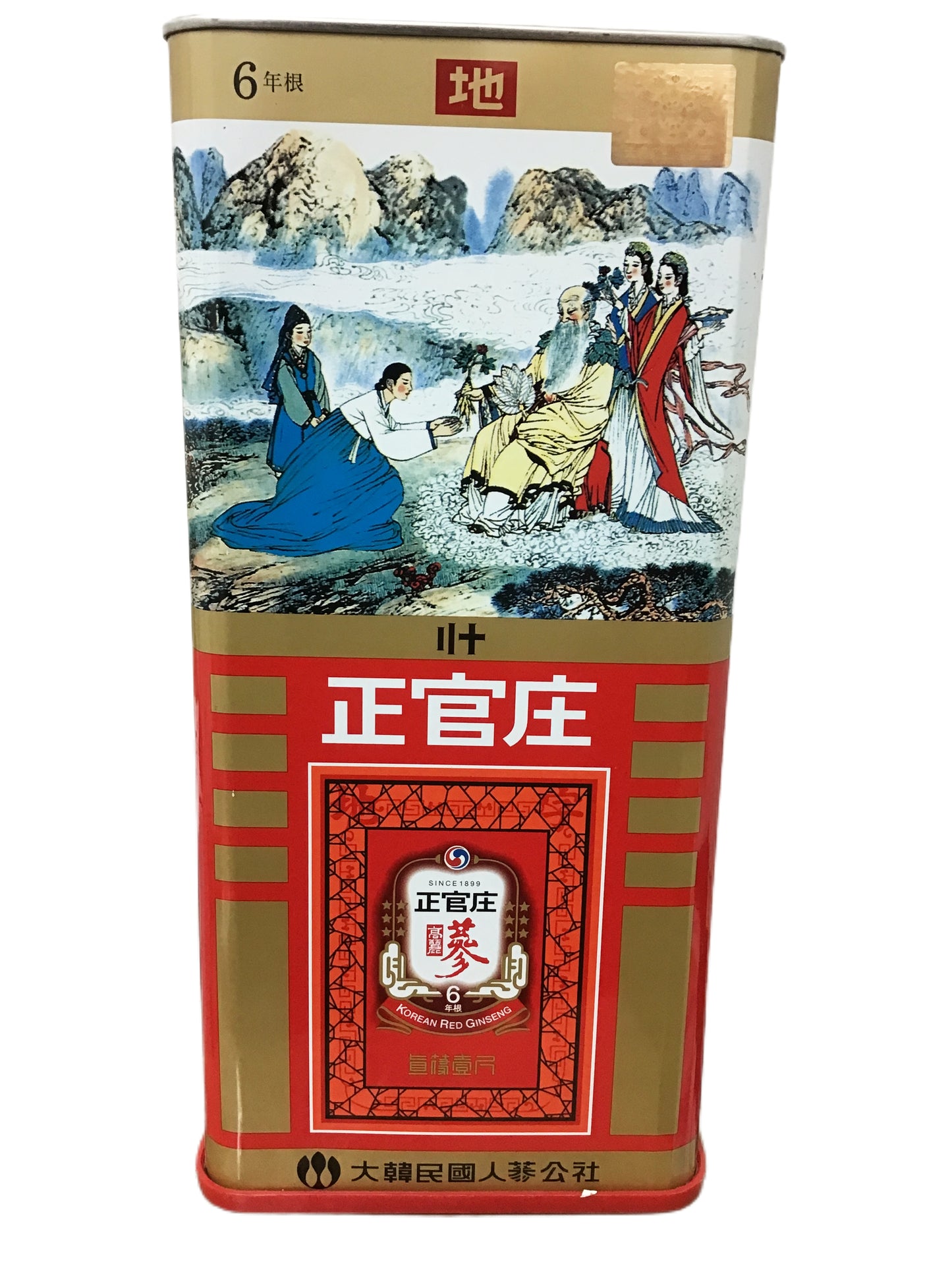 CHEONG KWAN JANG 6yr Old Korean Red Ginseng Earth Grade Canned 600g 20 Roots 正官庄 高丽参切参