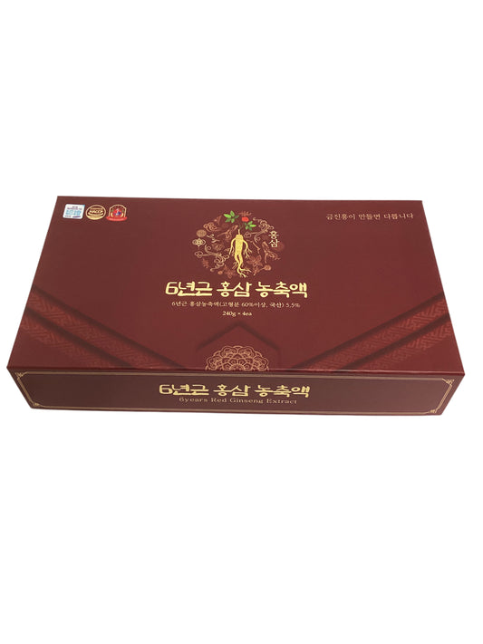 6 Years Red Ginseng Extract in Fluid - 4 Bottles Gift Set