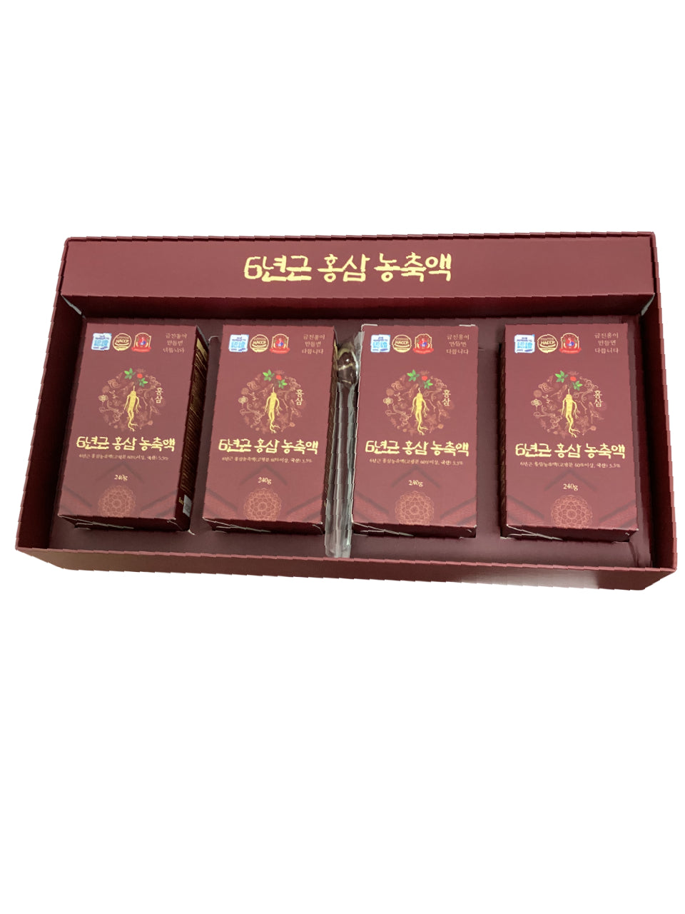 6 Years Red Ginseng Extract in Fluid - 4 Bottles Gift Set