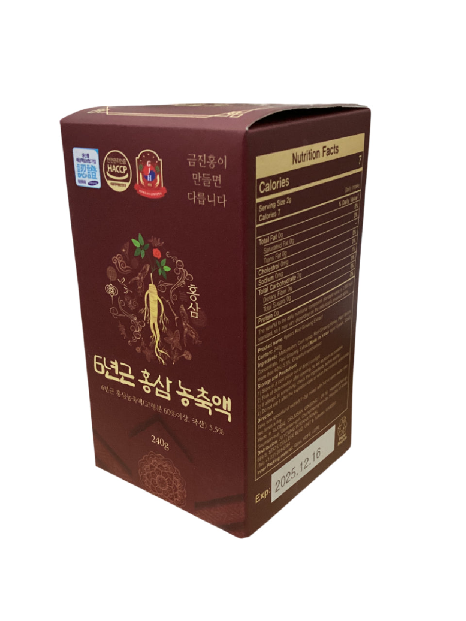 6 Years Red Ginseng Extract in Fluid - 4 Bottles Gift Set