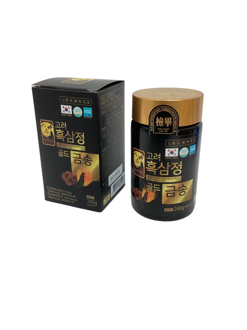 Korean Black Ginseng Extract Gold Geum Song - 960g