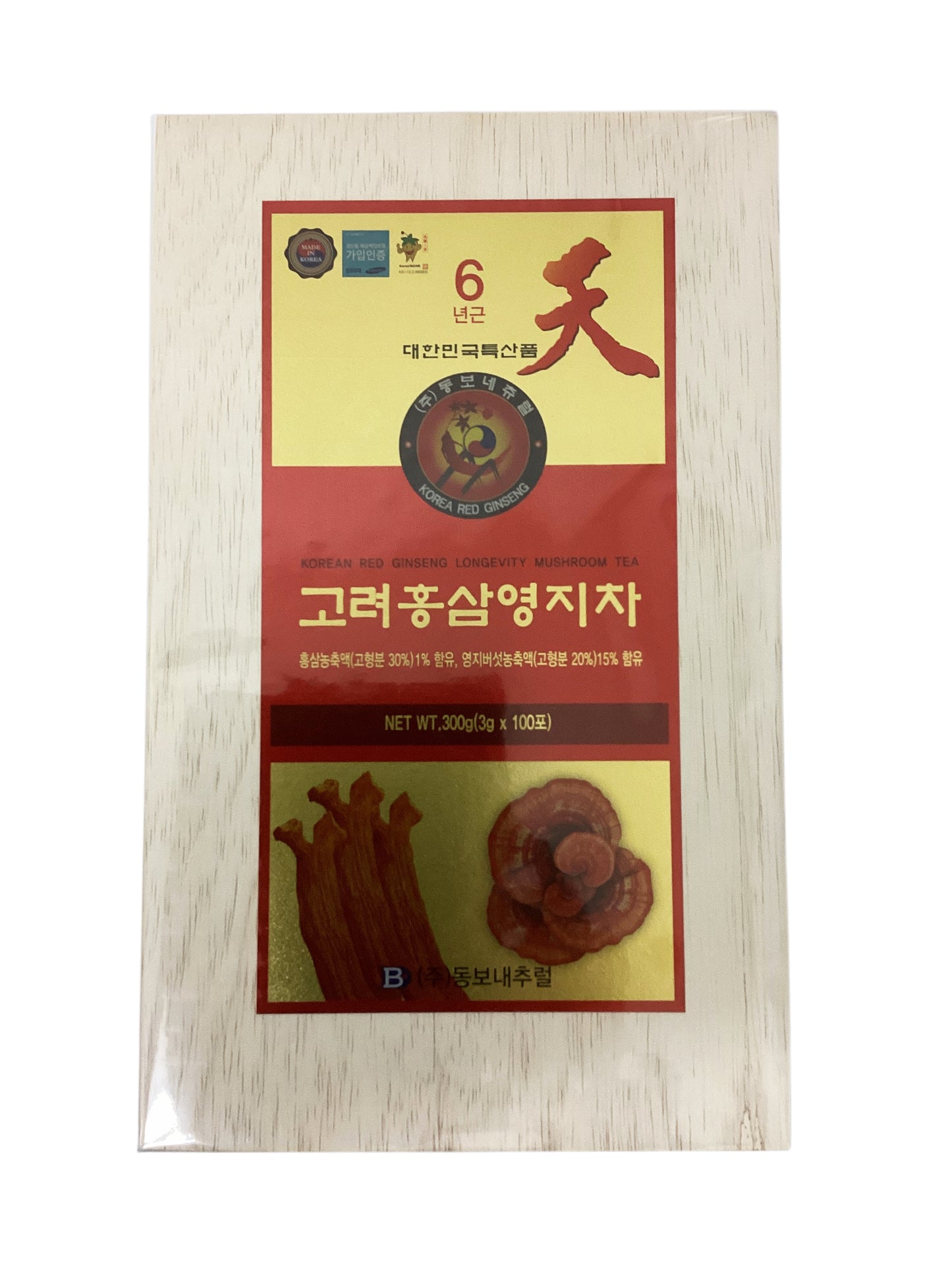 Korean Red Ginseng Longevity Mushroom Tea