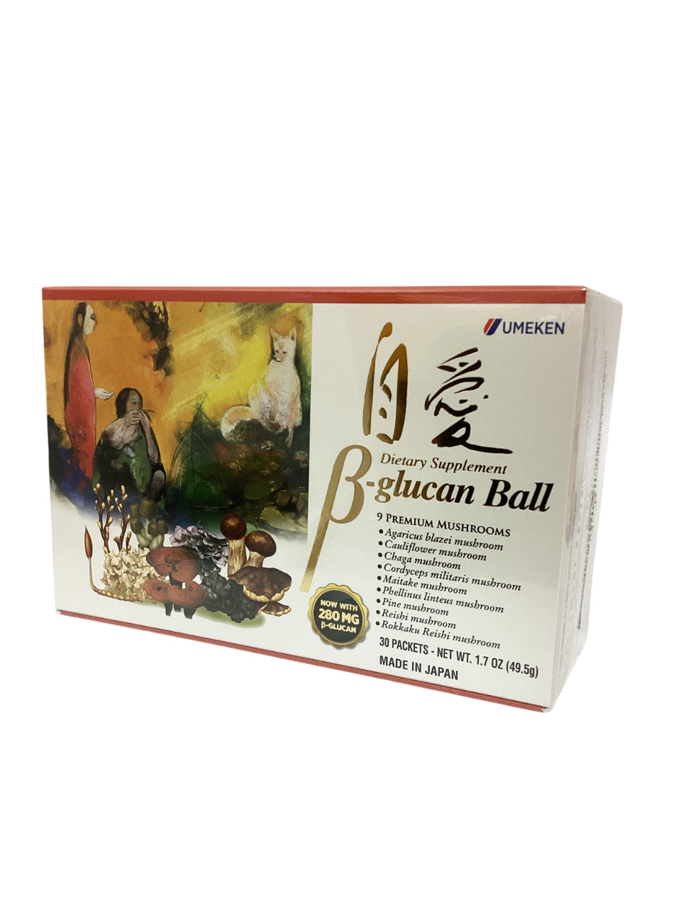 Umeken Beta-Glucan Ball (90 packets) β-葡聚糖 (90包装）Made in Japan