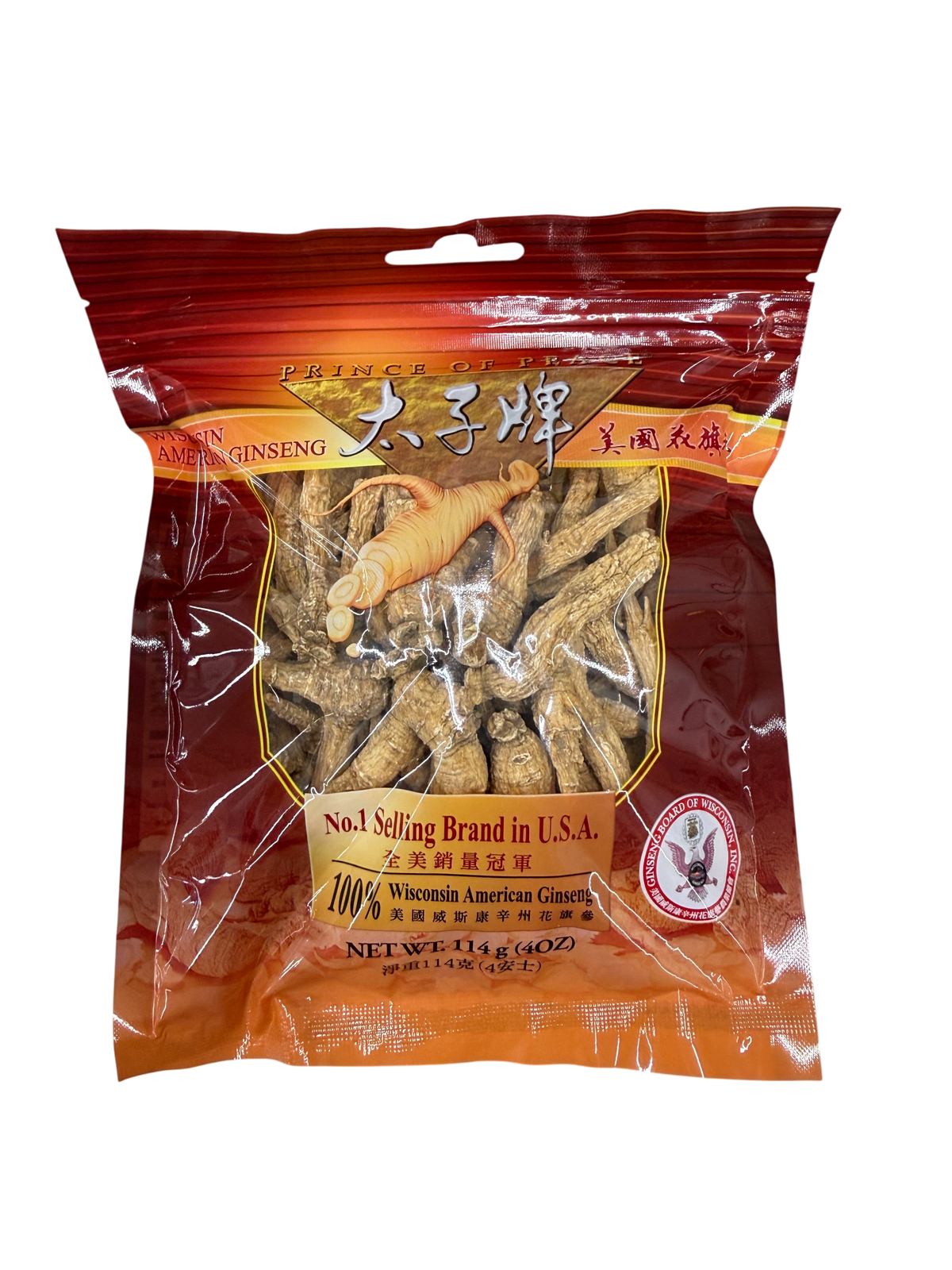 Prince of Peace Combo American Ginseng Root Tea with Honey & 1lb American Ginseng  & 4oz American Ginseng