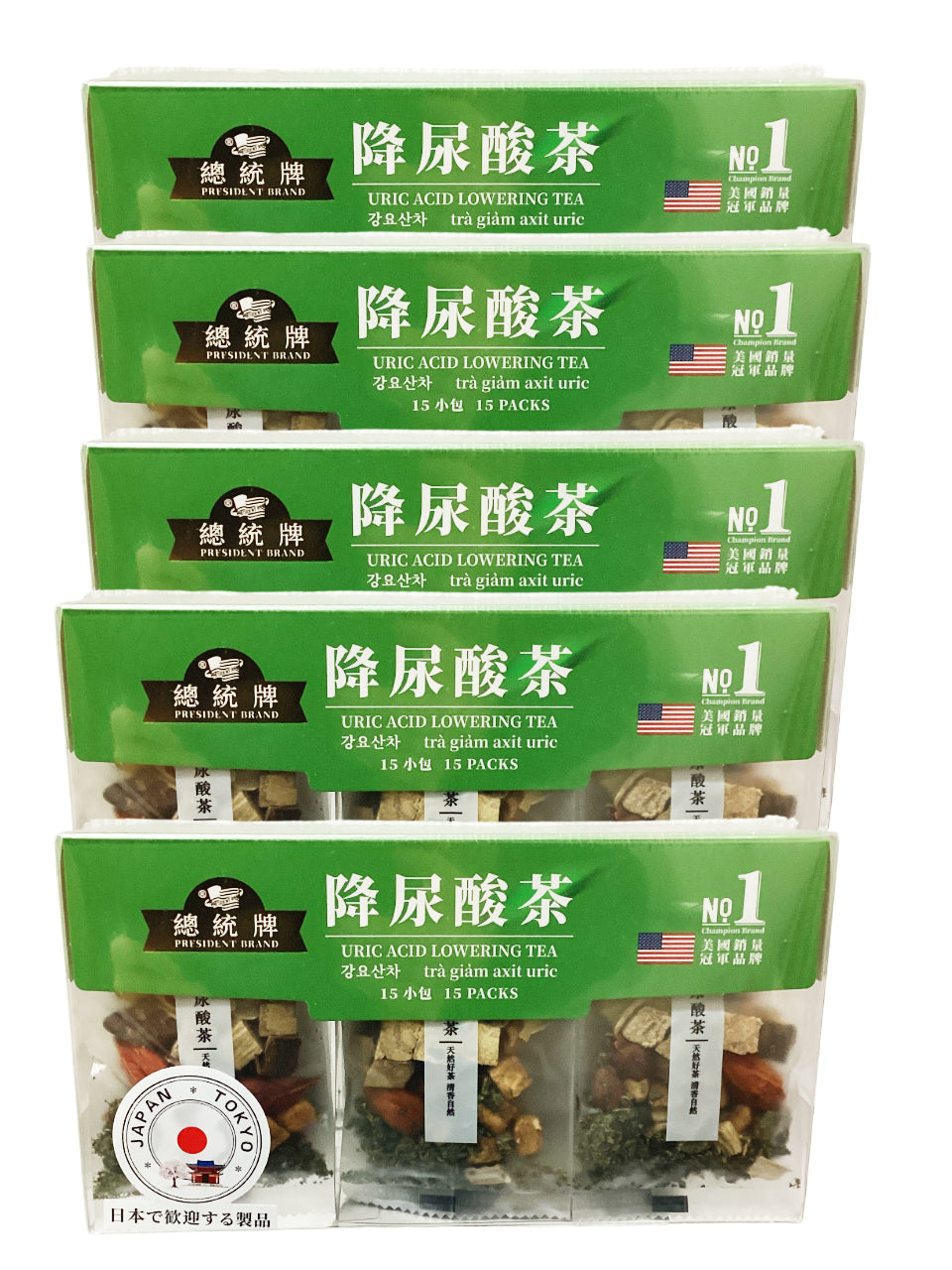 President Brand Uric Acid Lowering Tea 15 packs 總統牌降尿酸茶 15包