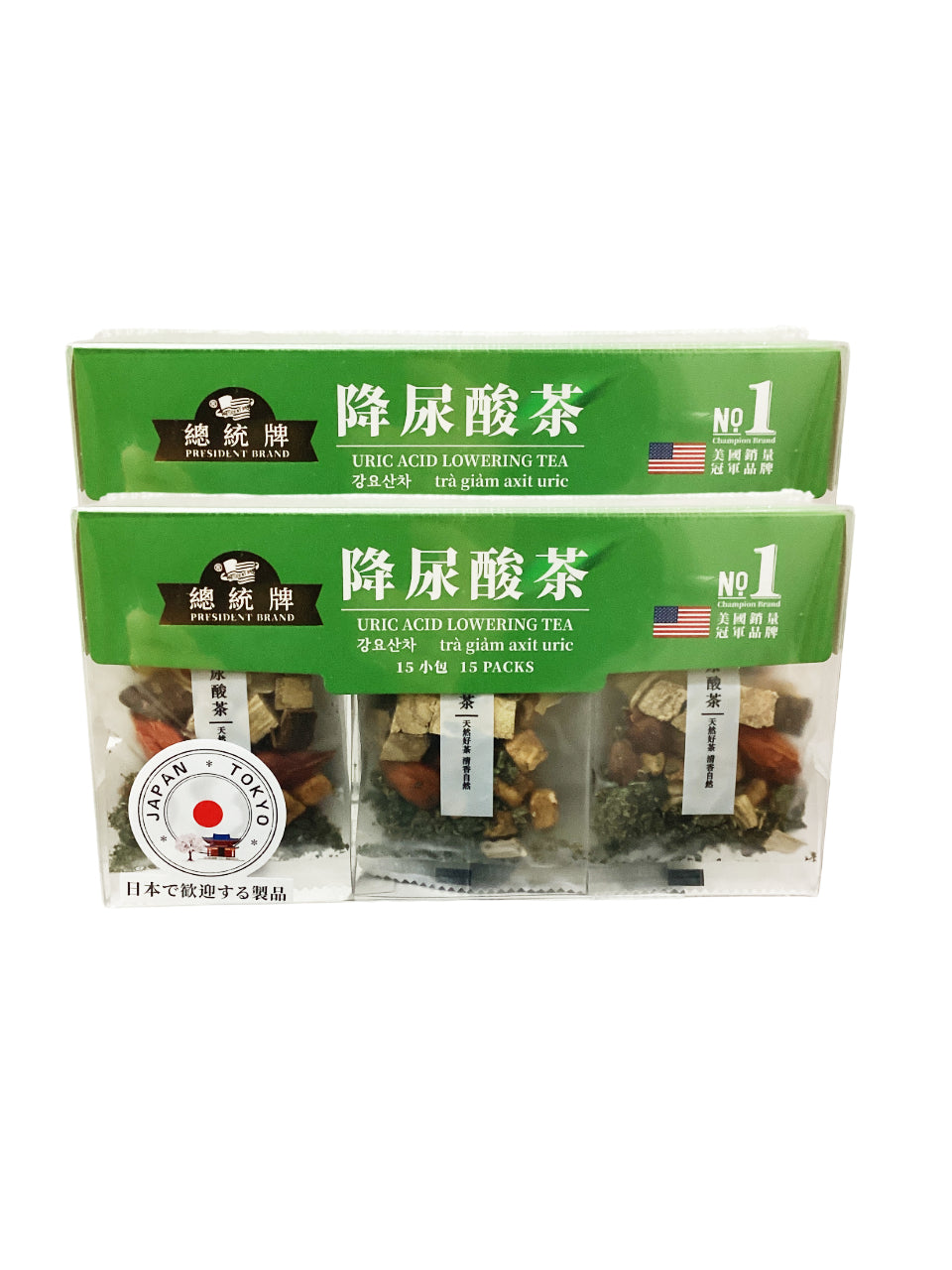 President Brand Uric Acid Lowering Tea 15 packs 總統牌降尿酸茶 15包