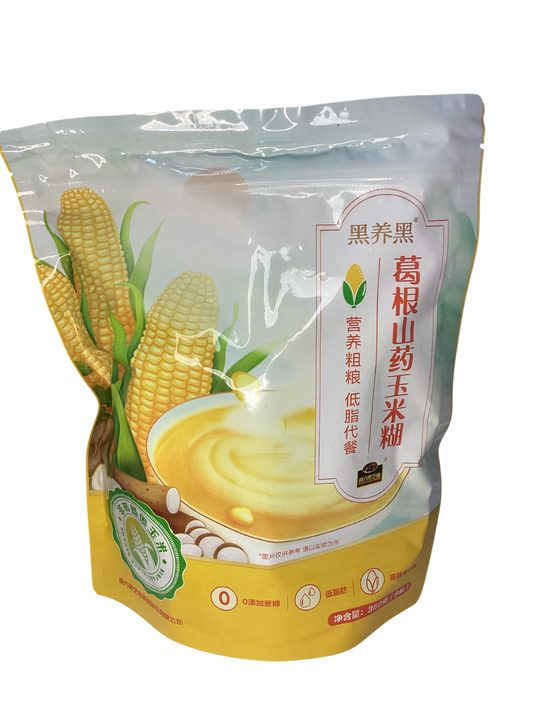Kudzu root, yam, and corn paste 葛根山药玉米糊 黑养黑 360g