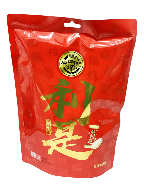 Hsu Fu Chi Lychee Flavored Lucky Candy 徐福记 荔枝利是幸运糖