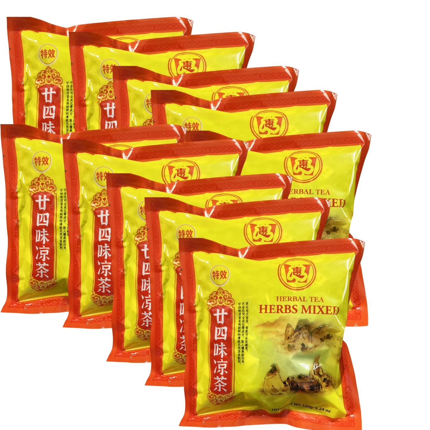 廿四味凉茶 Twenty-Four Herbal Tea ｜ Herbal Tea Herbs Mixed 4.24oz