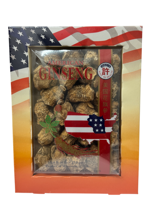 Hsu's American Ginseng 4oz 168-M4 许氏美国花旗参 珍珠参中号