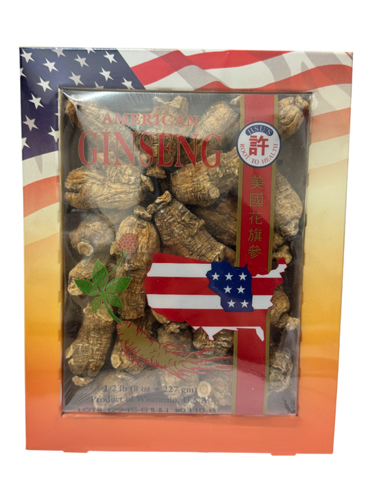 Hsu's American Ginseng 110-8 许氏美国花旗参 圆短特大 8oz