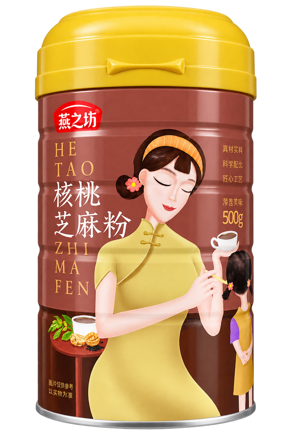 燕之坊 核桃芝麻粉 Yan Zhi Fang Walnut & Black Sesame Grain Powder 500g
