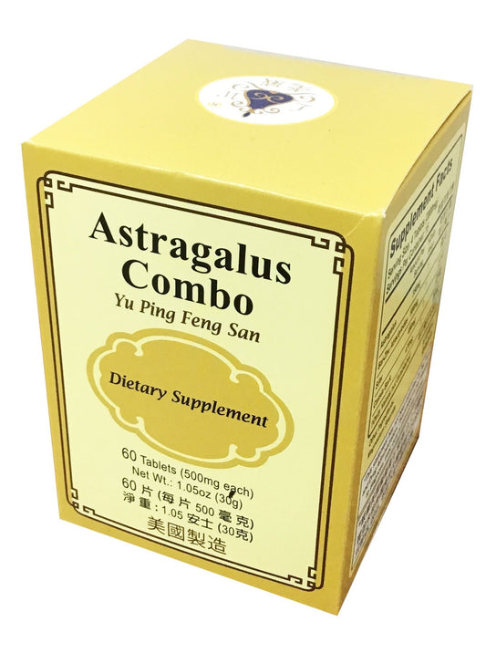 Astragalus Combo - Yu Ping Feng San 500mg (60 Tablets) 老威牌 玉屏風散(60片裝)
