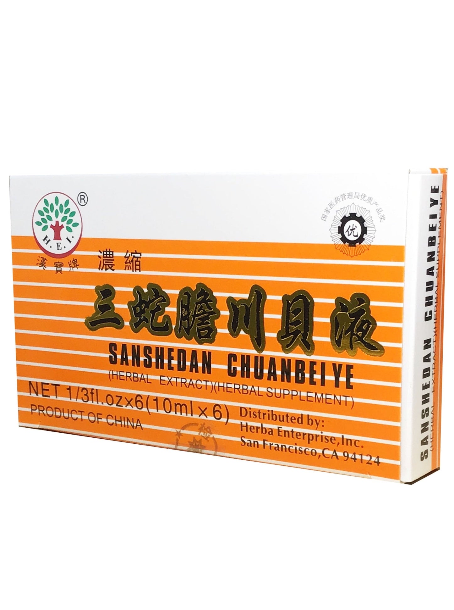 Sanshedan Chuanbeiye Herbal Extract H.E.I. Brand 漢寶牌 三蛇膽川貝液