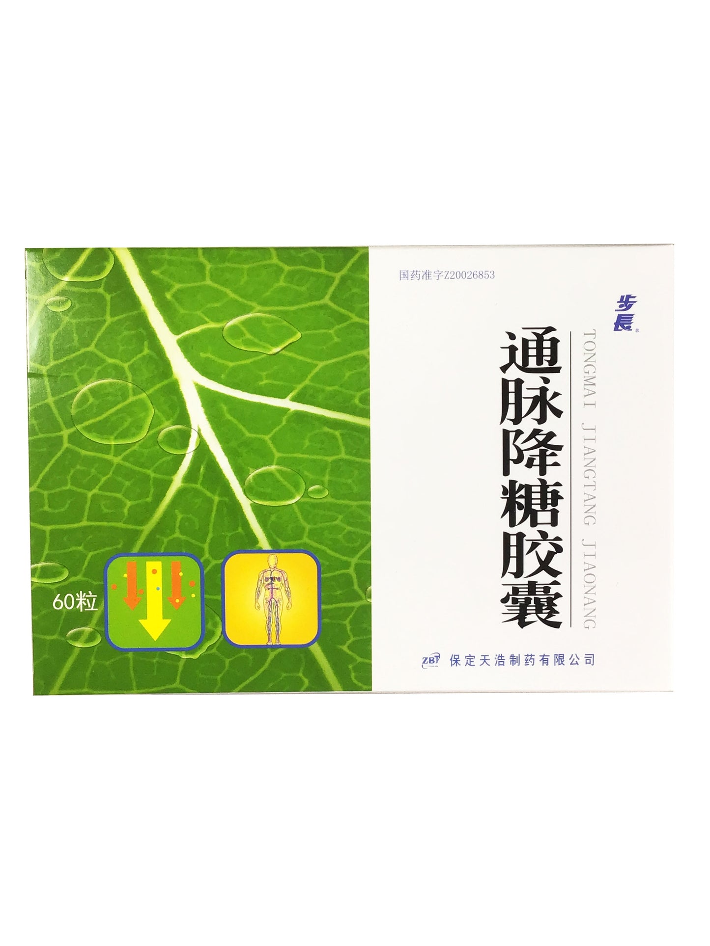 Tongmai Blood Sugar Reducing Capsules (Tongmai Jiangtang Jiaonang) 步长 通脉降糖胶囊