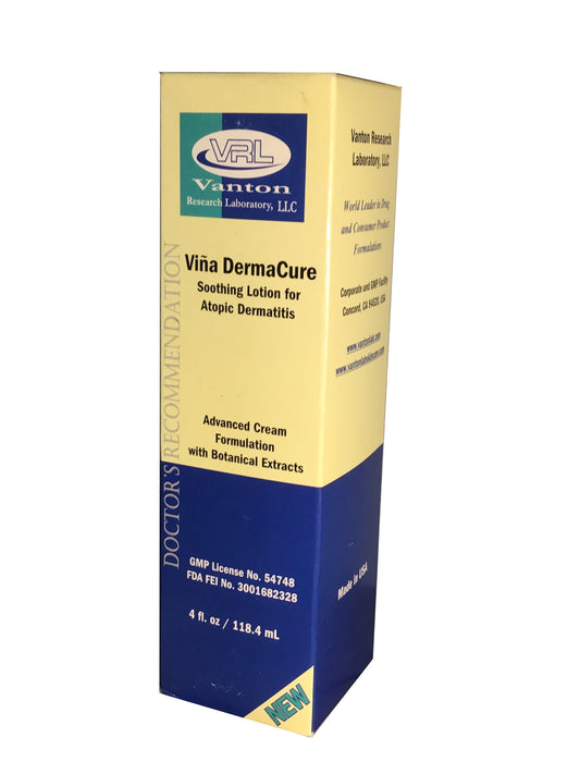 Viña DermaCure Soothing Lotion for Atopic Dermatitis 草本抗菌抑癢舒爽乳液 Advanced Cream Formulation with Botanical Extracts