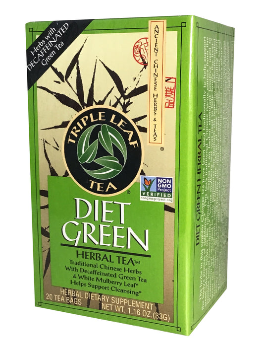 Triple Leaf Brand Diet Green Herbal Tea 绿茶