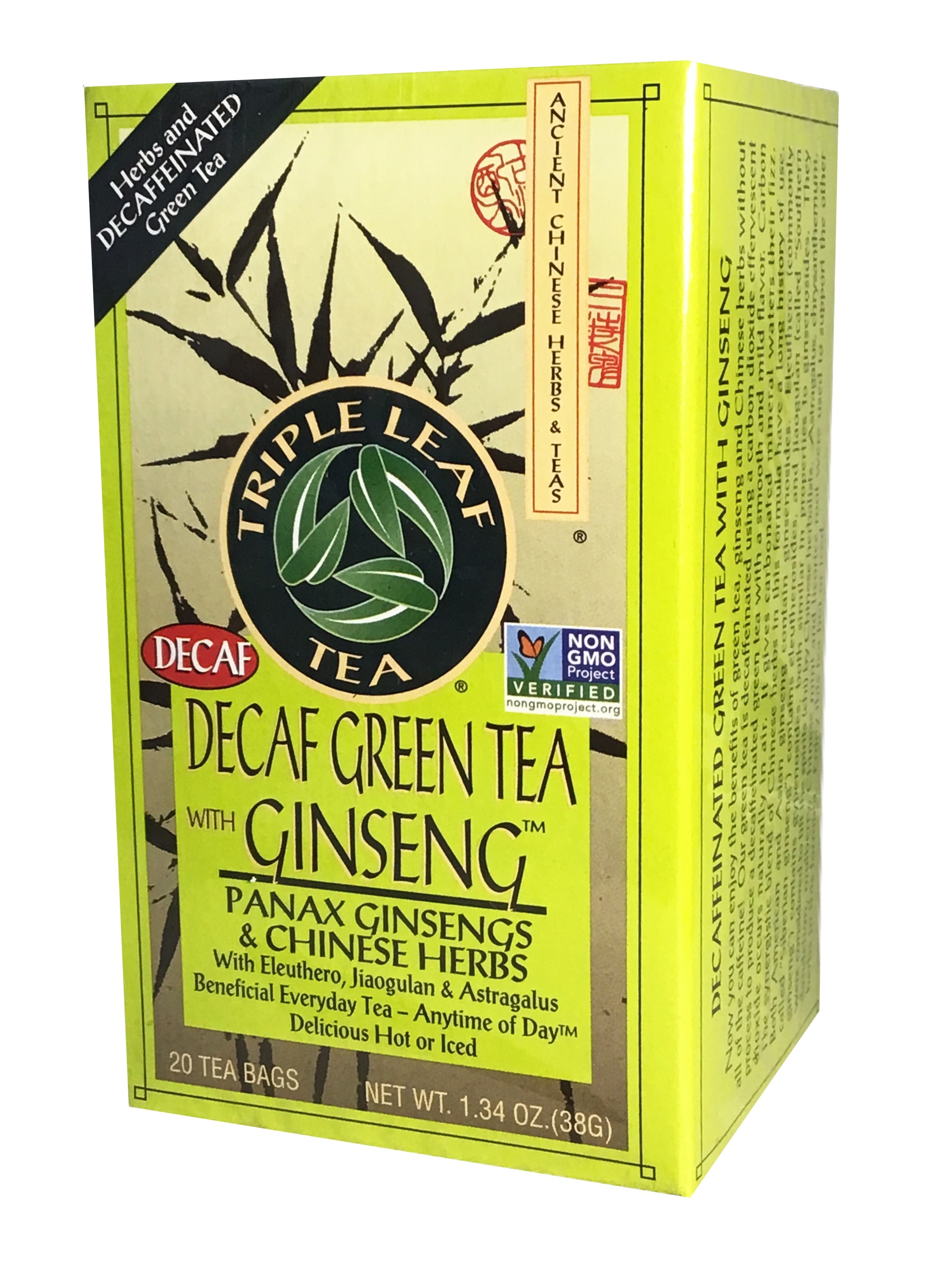 Triple Leaf Brand Decaf Green Tea with Ginseng – KHT Herbs & Goods