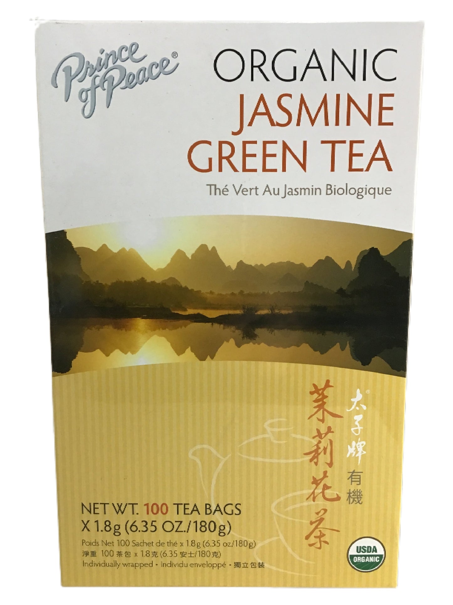 Prince Of Peace Organic Jasmine Green Tea Bags 太子牌 有机茉莉花茶